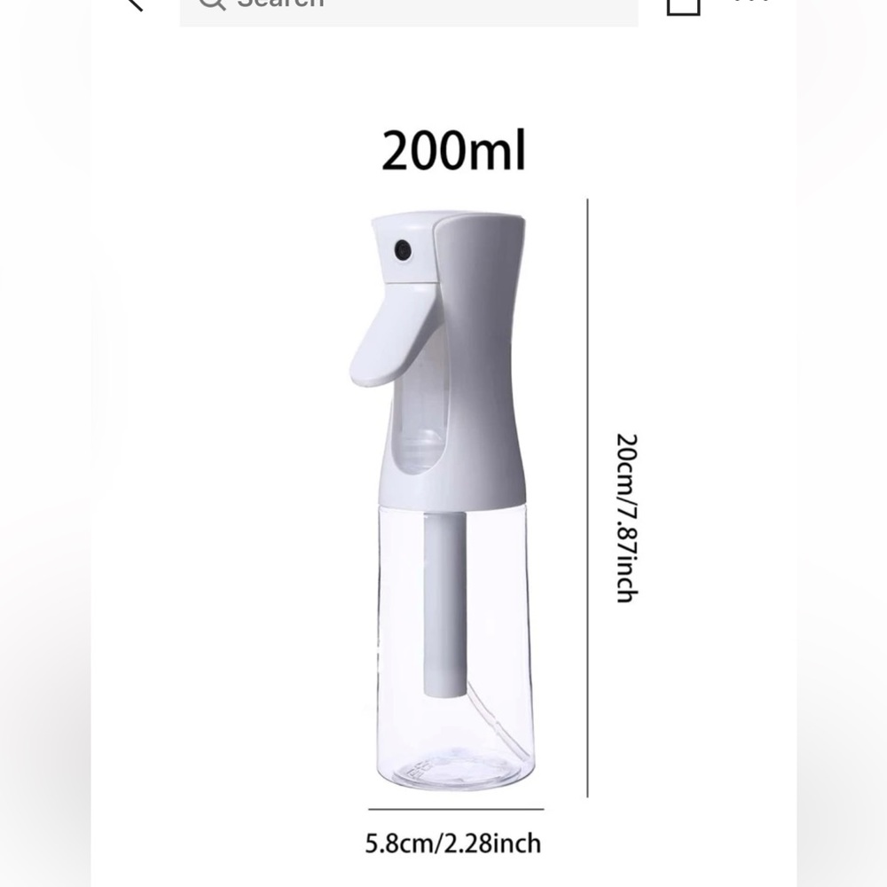 1pc 200ml Spray Bottle,Plastic Spray Bottle
